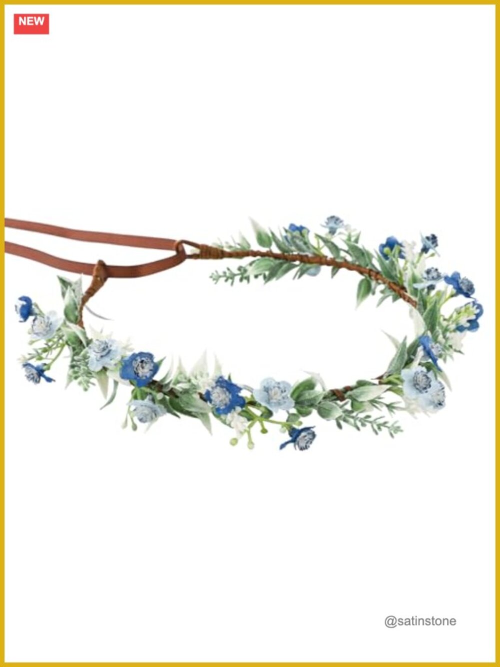 Floral Crown Headband Fairy Flower Headpiece for Wedding Party